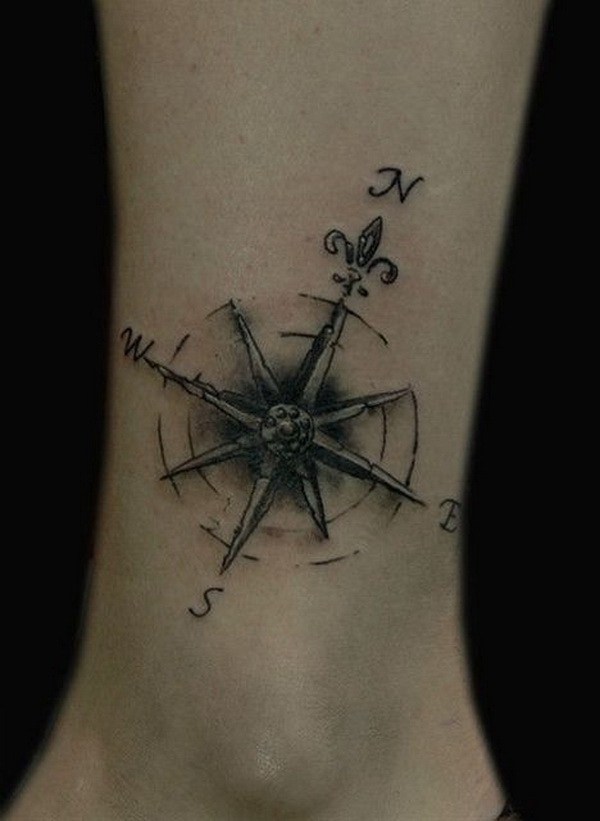 17-compass-tattoo-designs