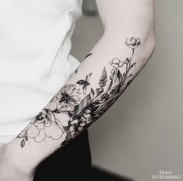 27-flower-tattoo-design-ideas