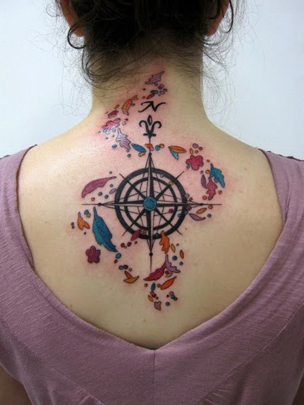 8-compass-tattoo-designs