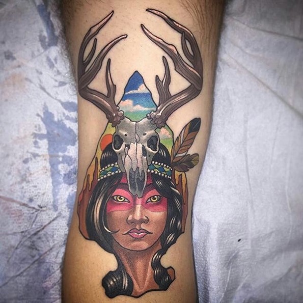 native-american-girl-tattoo-arrowhead