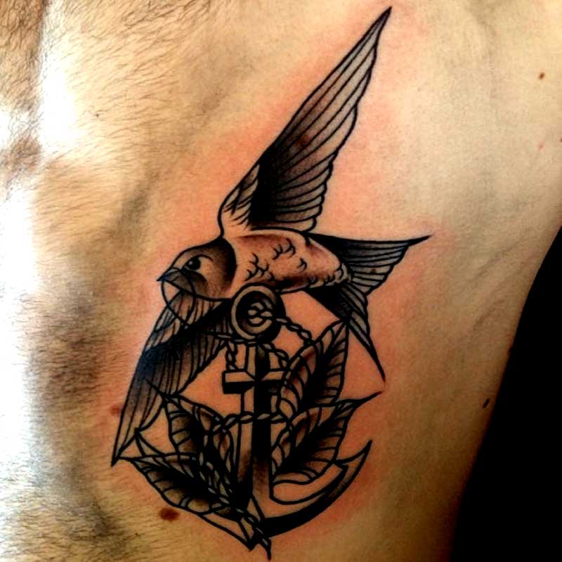 anchor-and-bird-tattoos-for-men