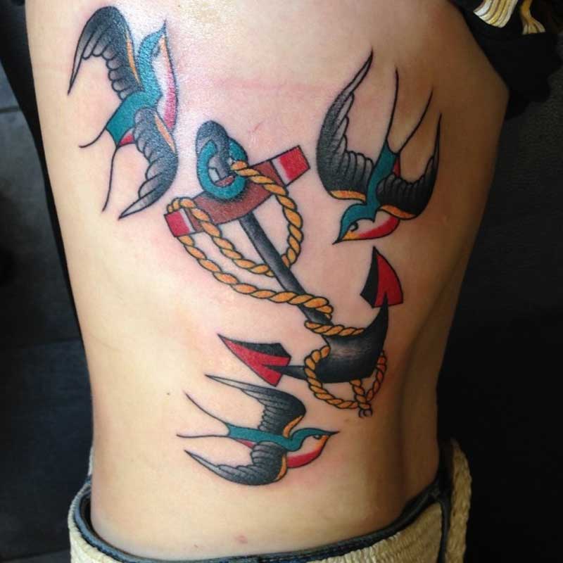anchor-tattoos-on-ribs-with-birds-1