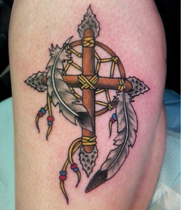 arrowhead-dreamcatcher-tattoo