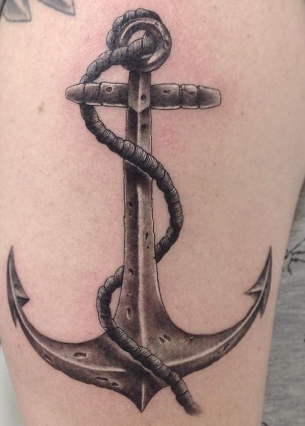 black-and-grey-anchor-tattoos