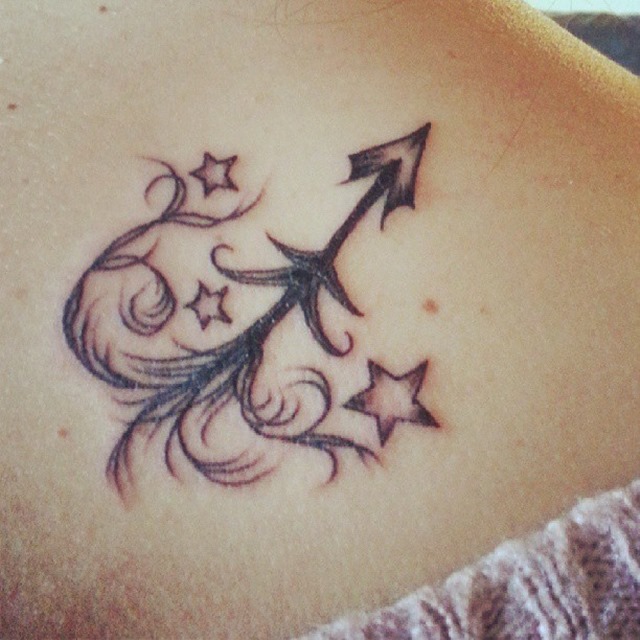 bow-and-arrow-tattoo-with-stars