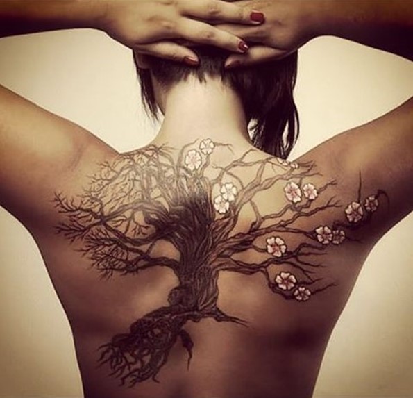 cherry-tree-tattoos-on-back