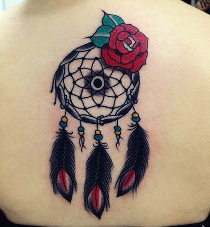 colorful-dream-catcher-tattoo-1