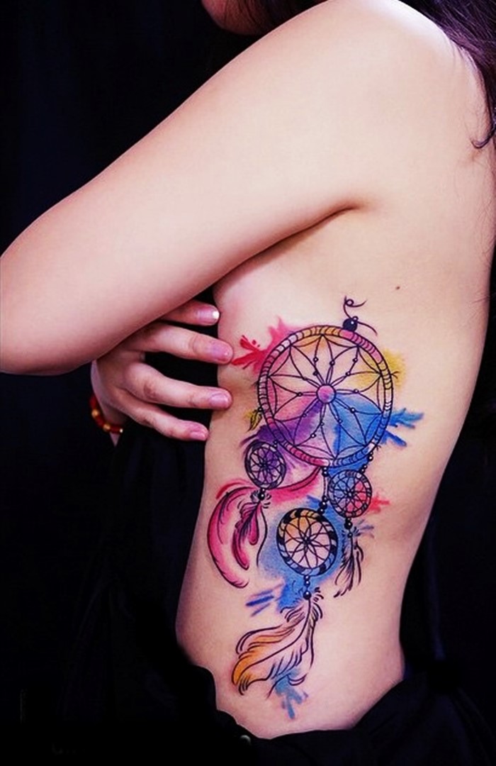 colorful-dream-catcher-tattoo-10
