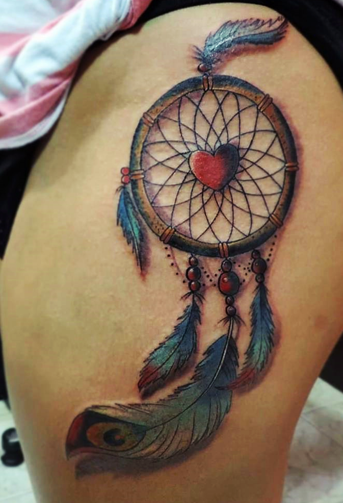 colorful-dream-catcher-tattoo-11