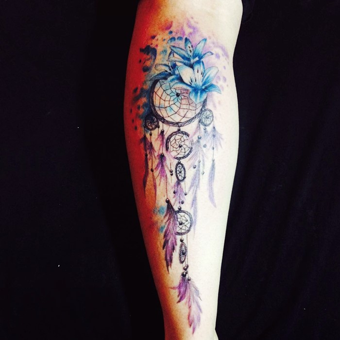 colorful-dream-catcher-tattoo-12