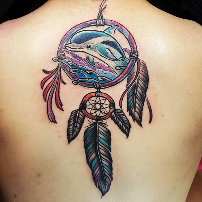 colorful-dream-catcher-tattoo-14