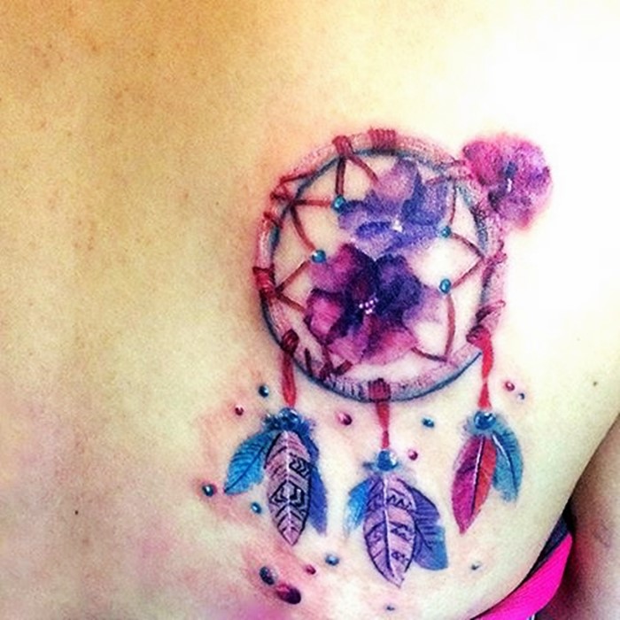 colorful-dream-catcher-tattoo-15