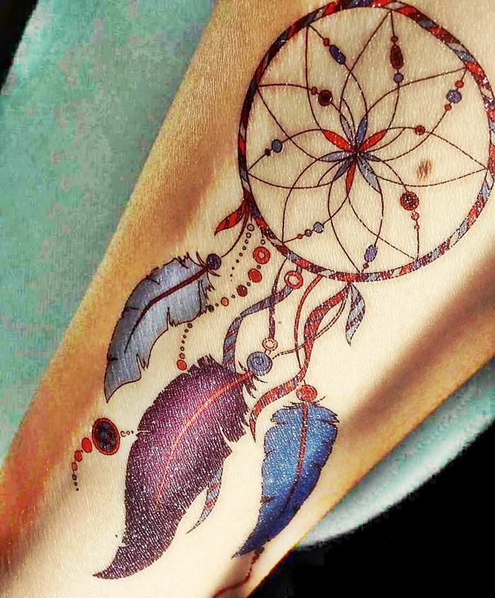 colorful-dream-catcher-tattoo-21