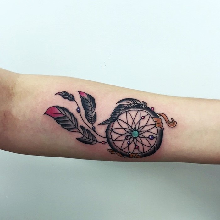 colorful-dream-catcher-tattoo-6