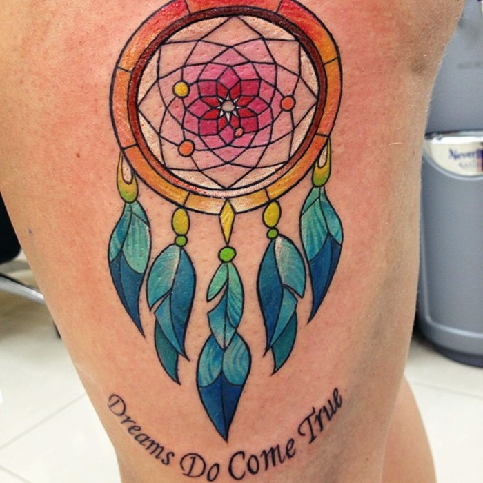 colorful-dream-catcher-tattoo-8