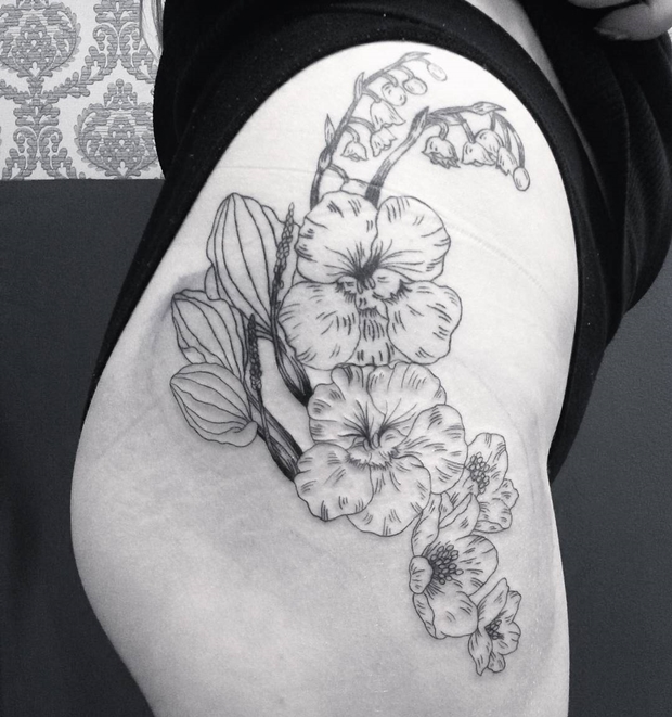 floral-side-hip-tattoos-for-girls