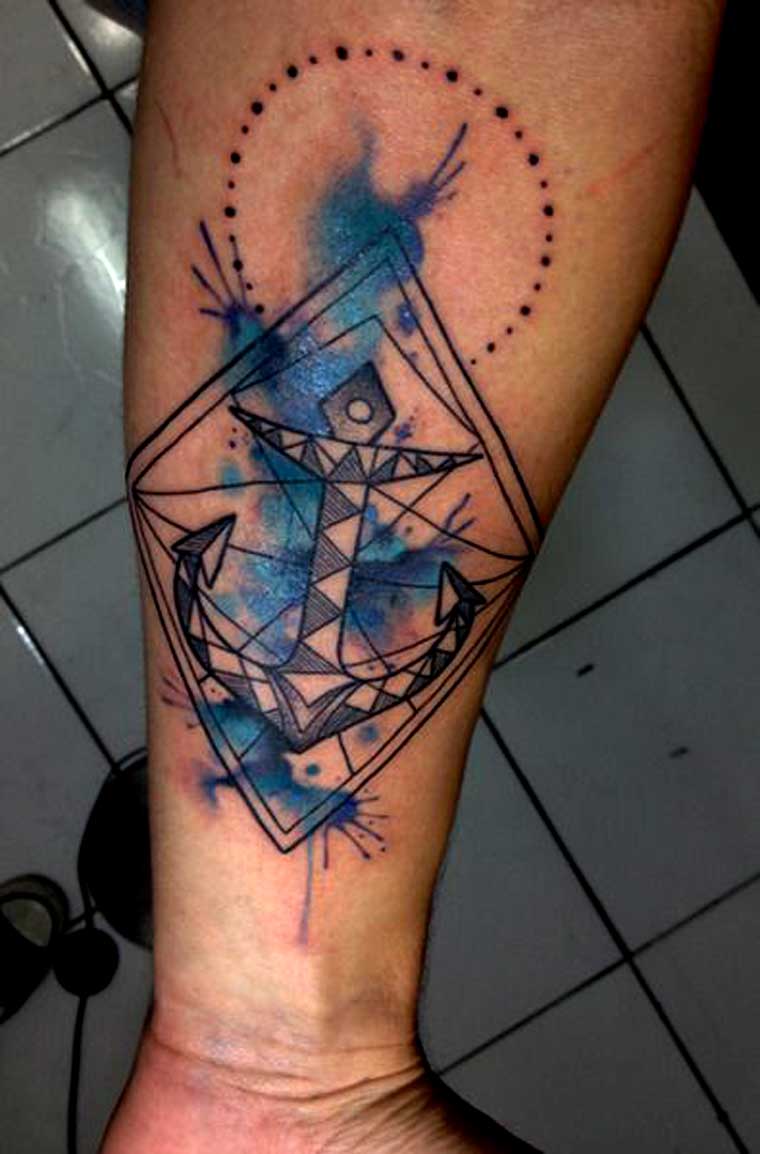geometric-anchor-tattoos