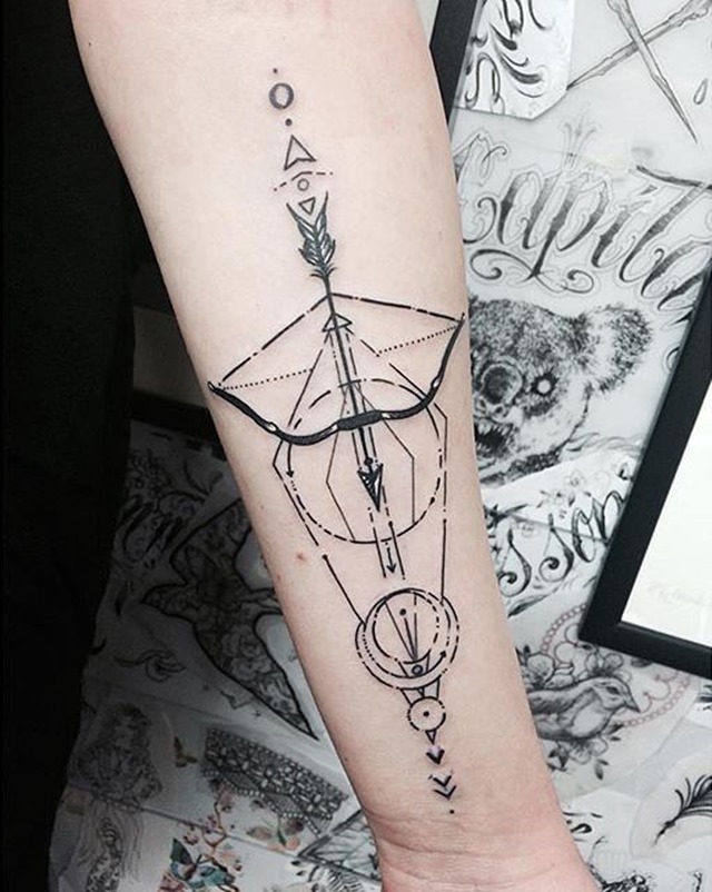 geometric-bow-and-arrow-tattoo-symbolism