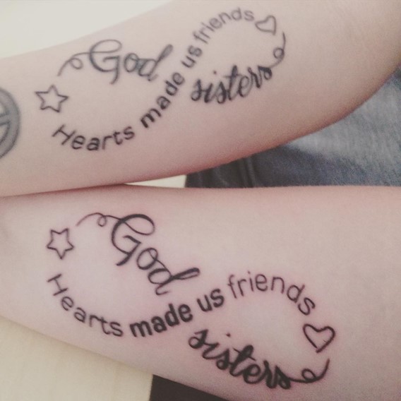 infinity-words-sister-tattoos