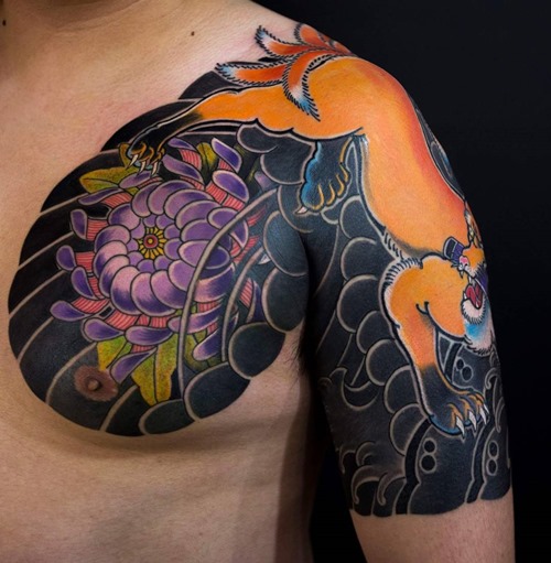 legendary-nine-tailed-fox-tattoo-designs