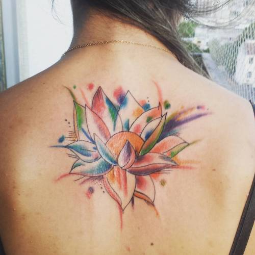 lotus-flower-water-color-tattoo-designs