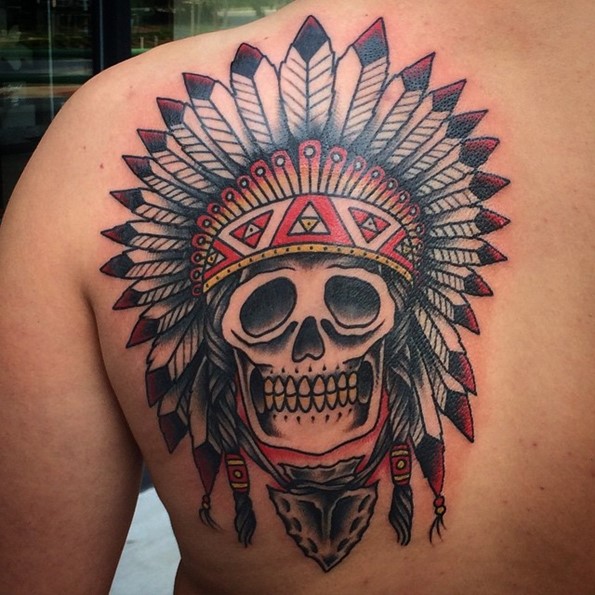 native-american-skull-tattoo-arrowhead-splash-of-color