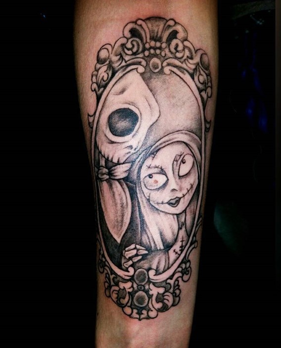 nightmare-before-christmas-jack-and-sally-tattoos