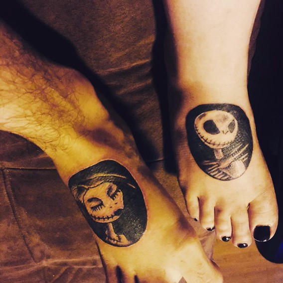 nightmare-before-christmas-matching-tattoos