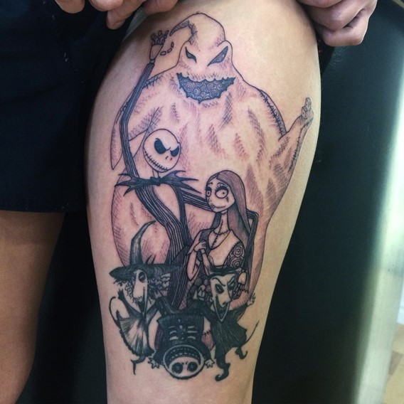 nightmare-before-christmas-oogie-boogie-tattoos