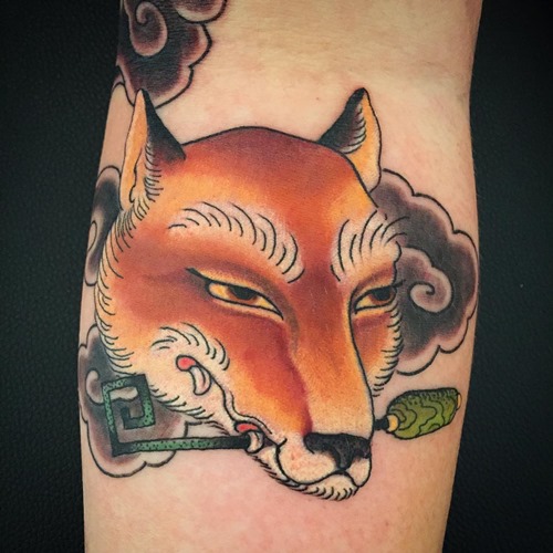 red-fox-head-tattoo-design-on-arm