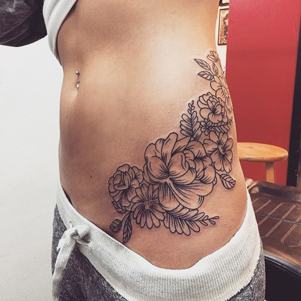 rose-side-tattoos-for-girls