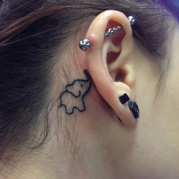 small-elephant-tattoo-behind-ear