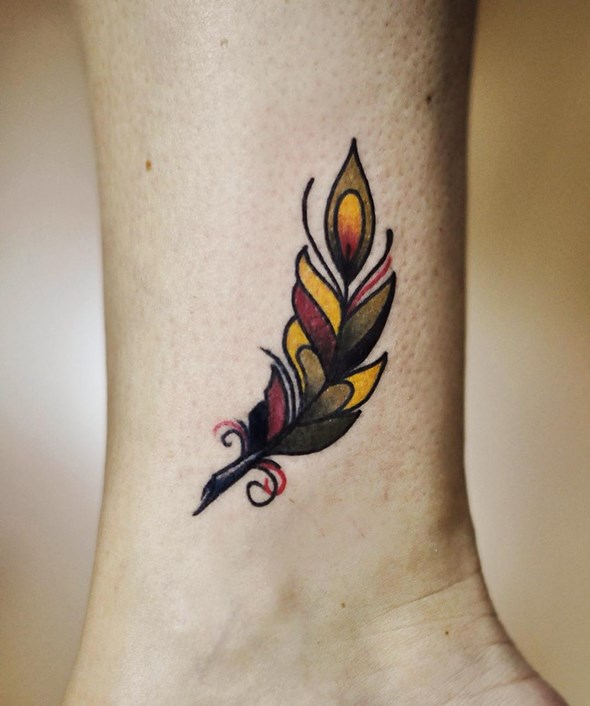 small-traditional-feather-tattoo