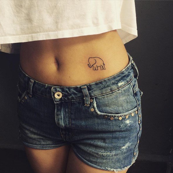 tiny-elephant-tattoo-for-girls