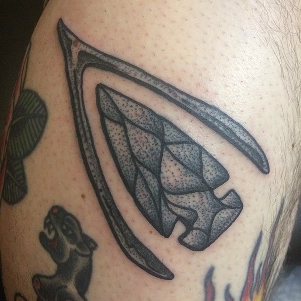 wishbone-and-arrow-head-tattoo-design