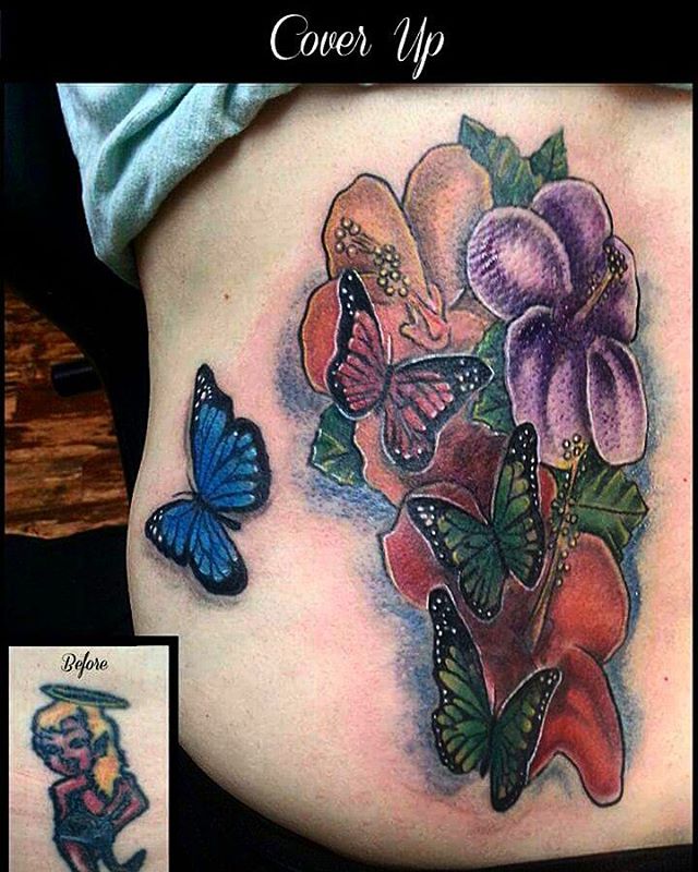 butterfly-cover-up-tattoos-with-flower