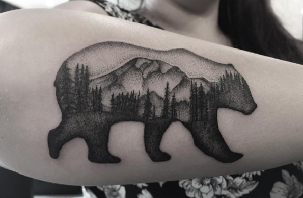 bear-landscape-tattoo