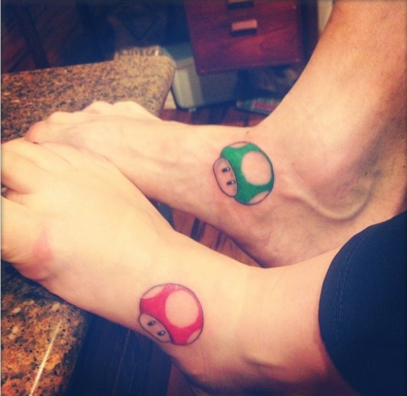 brother-and-sister-mario-tattoo