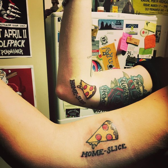 brother-and-sister-matching-pizza-tattoo