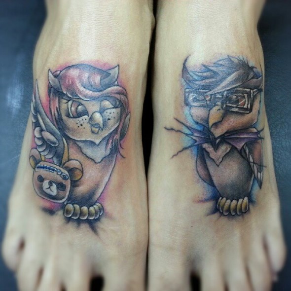 brother-and-sister-owl-tattoos
