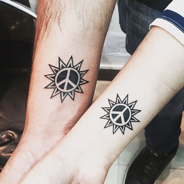 brother-and-sister-peace-tattoo