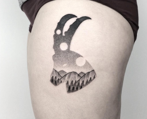 capricorn-landscape-tattoo