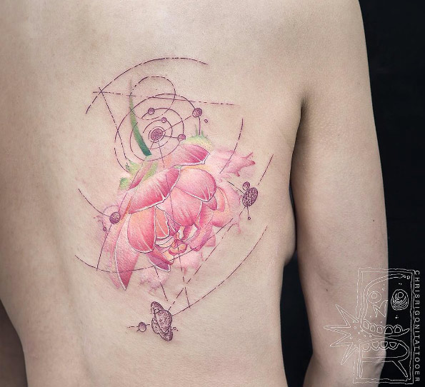 cosmic-flower-tattoo