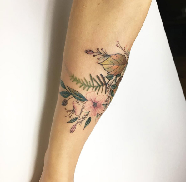 floral-forearm-tattoo