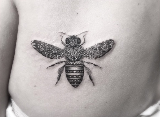 gorgeous-bee-tattoo