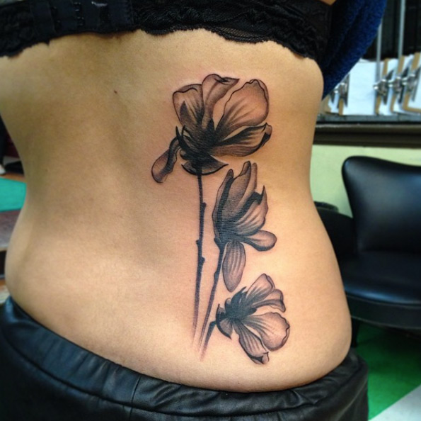 gorgeous-x-ray-flower-tattoo-design