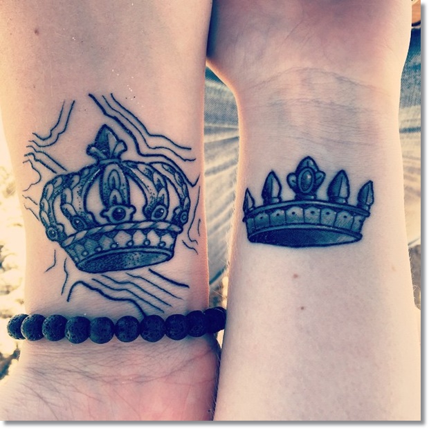 matching-crown-tattoo-for-couples-on-wrist