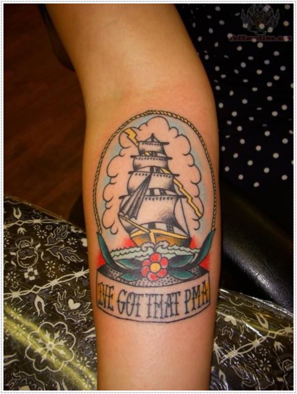 ship-tattoo-for-arm