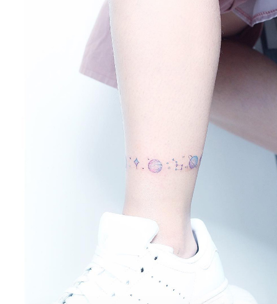 space-anklet-tattoo