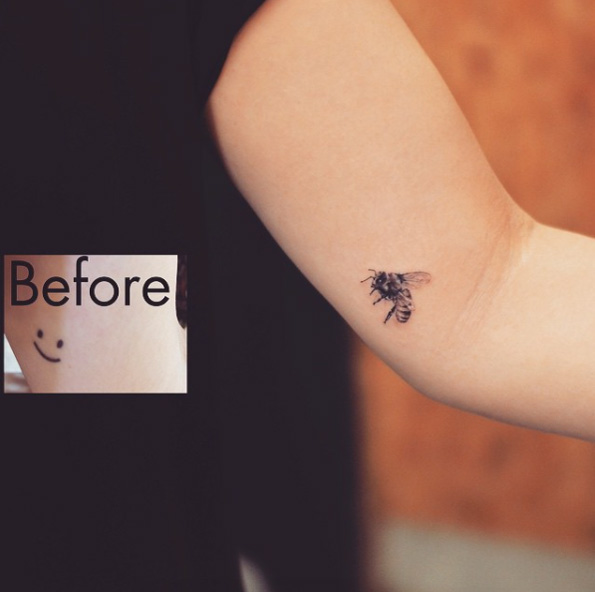 tiny-bee-tattoo